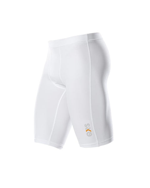 Men's White Knee Length Short