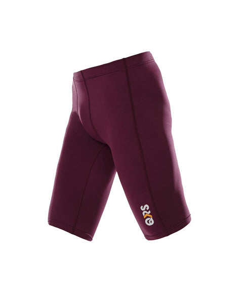 Youth Male Maroon Knee Length Short